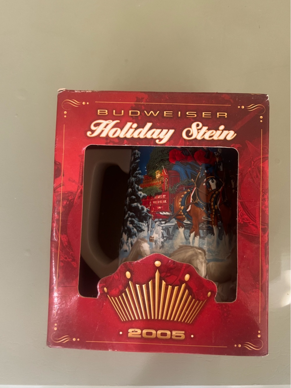 Budweiser Holiday Stein 2005